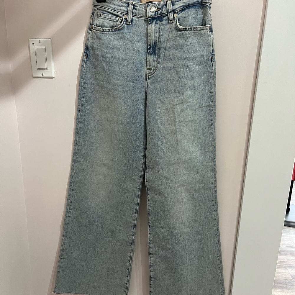 7 For All Mankind Ultra High Rise Jo Wide Leg Jeans